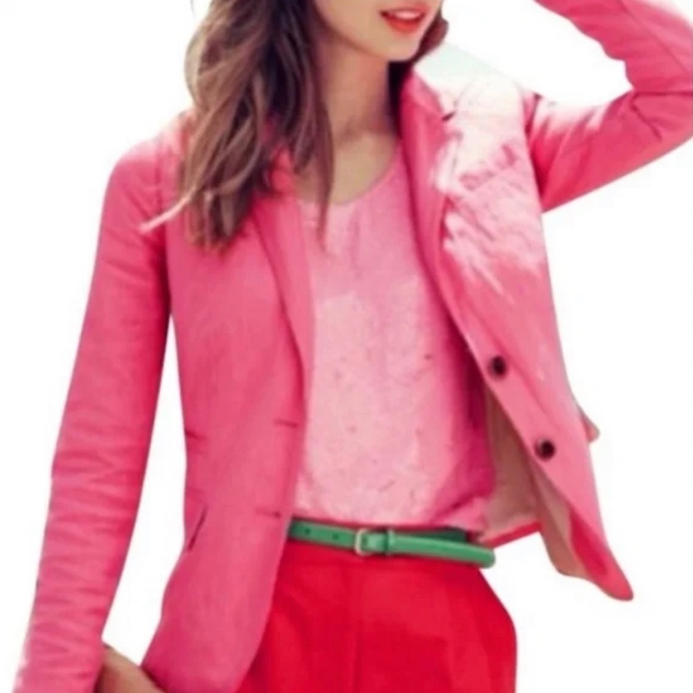 J.Crew Pink Schoolboy Blazer - Size 0